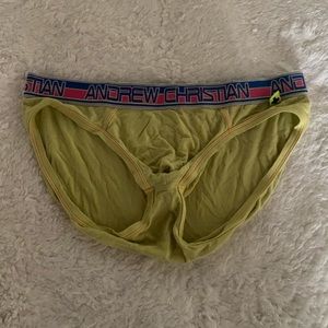 Andrew Christian Yellow Brief